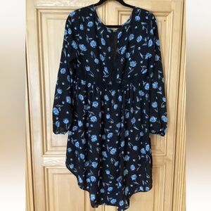 Torrid Sz 00 Floral High/Low Blouse